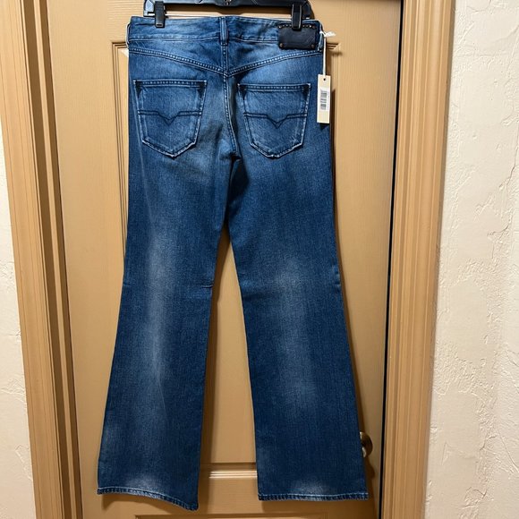 ❤️ NEW ❤️ DIESEL NWT VIXY Blue Jeans Size 28W 34L 100% Cotton - Picture 7 of 15
